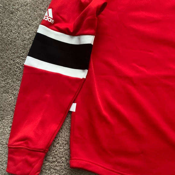 Chicago Blackhawks Adidas Platinum Hoodie Sz M - Picture 1 of 6